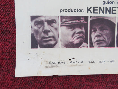 THE DIRTY DOZEN SPANISH POSTER LEE MARVIN ERNEST BORGNINE CHARLES BRONSON 1967 Rendezvous Cinema Movie posters