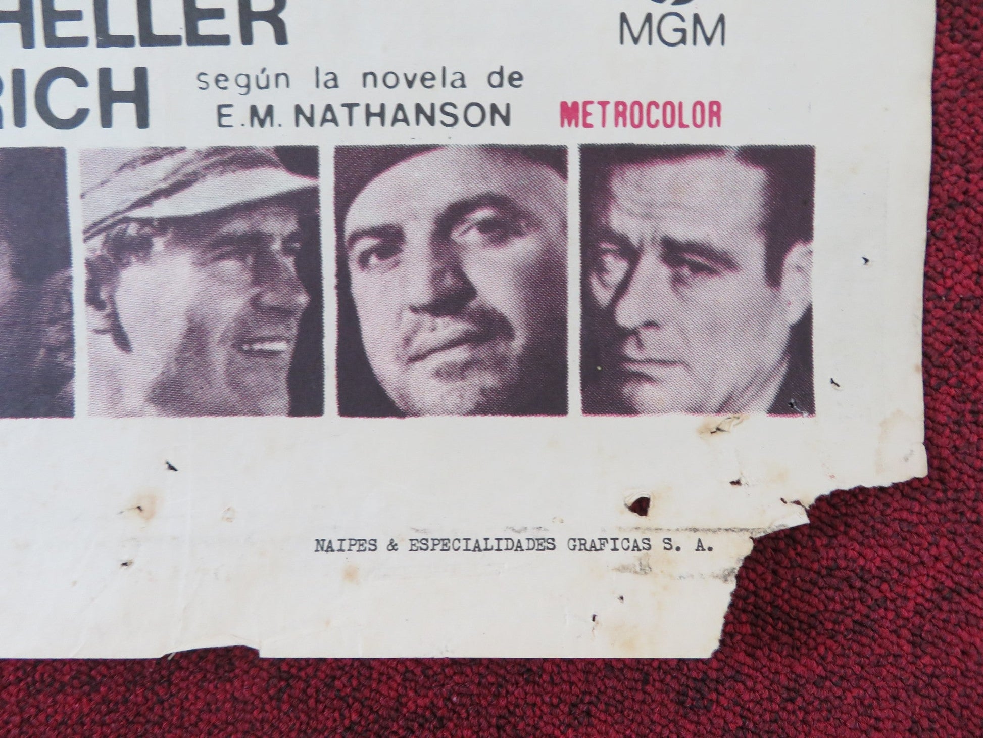 THE DIRTY DOZEN SPANISH POSTER LEE MARVIN ERNEST BORGNINE CHARLES BRONSON 1967 Rendezvous Cinema Movie posters