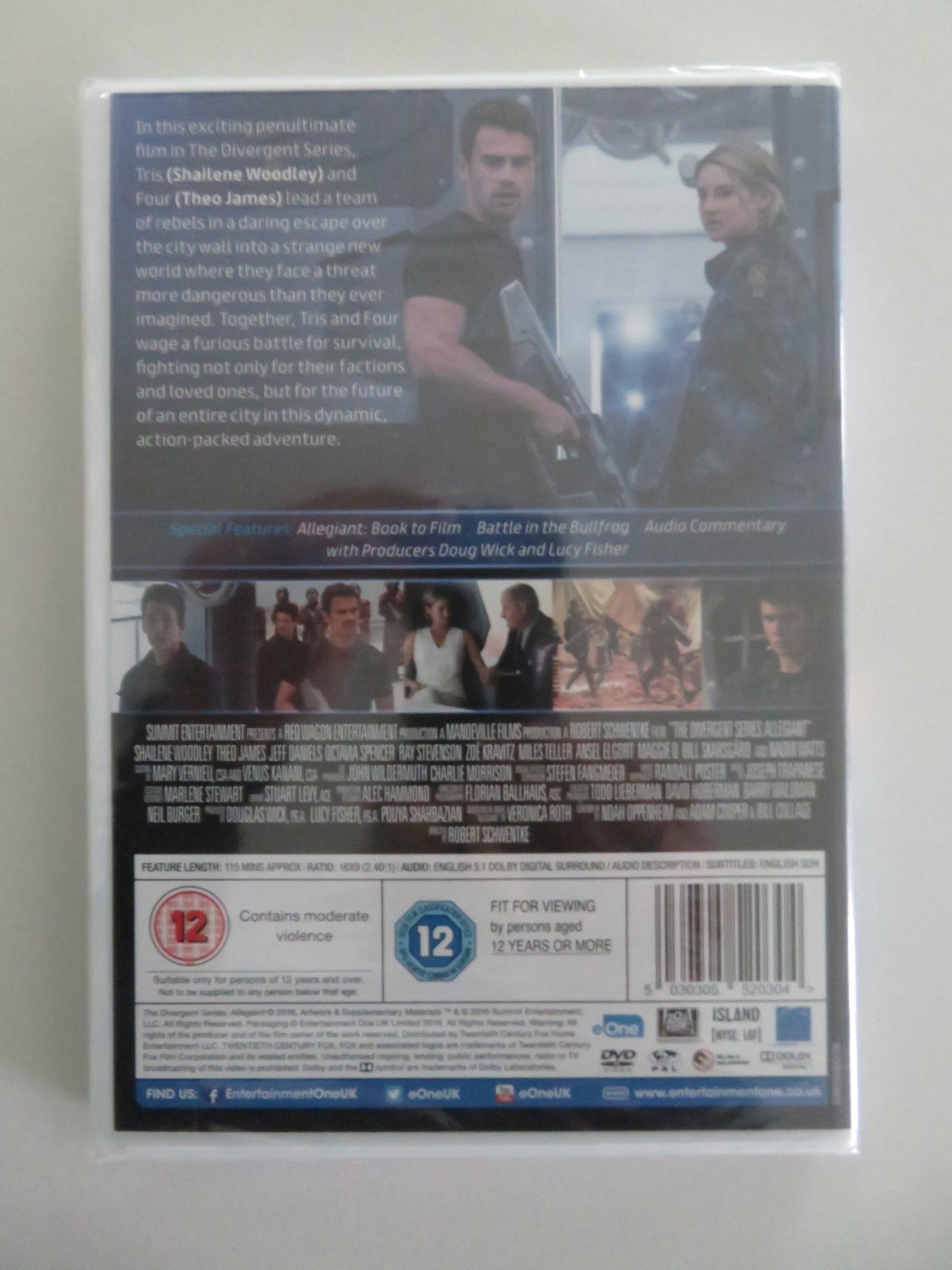 THE DIVERGENT SERIES: ALLEGIANT (DVD) SHAILENE WOODLEY THEO JAMES 2016 REGION 2 Movie posters