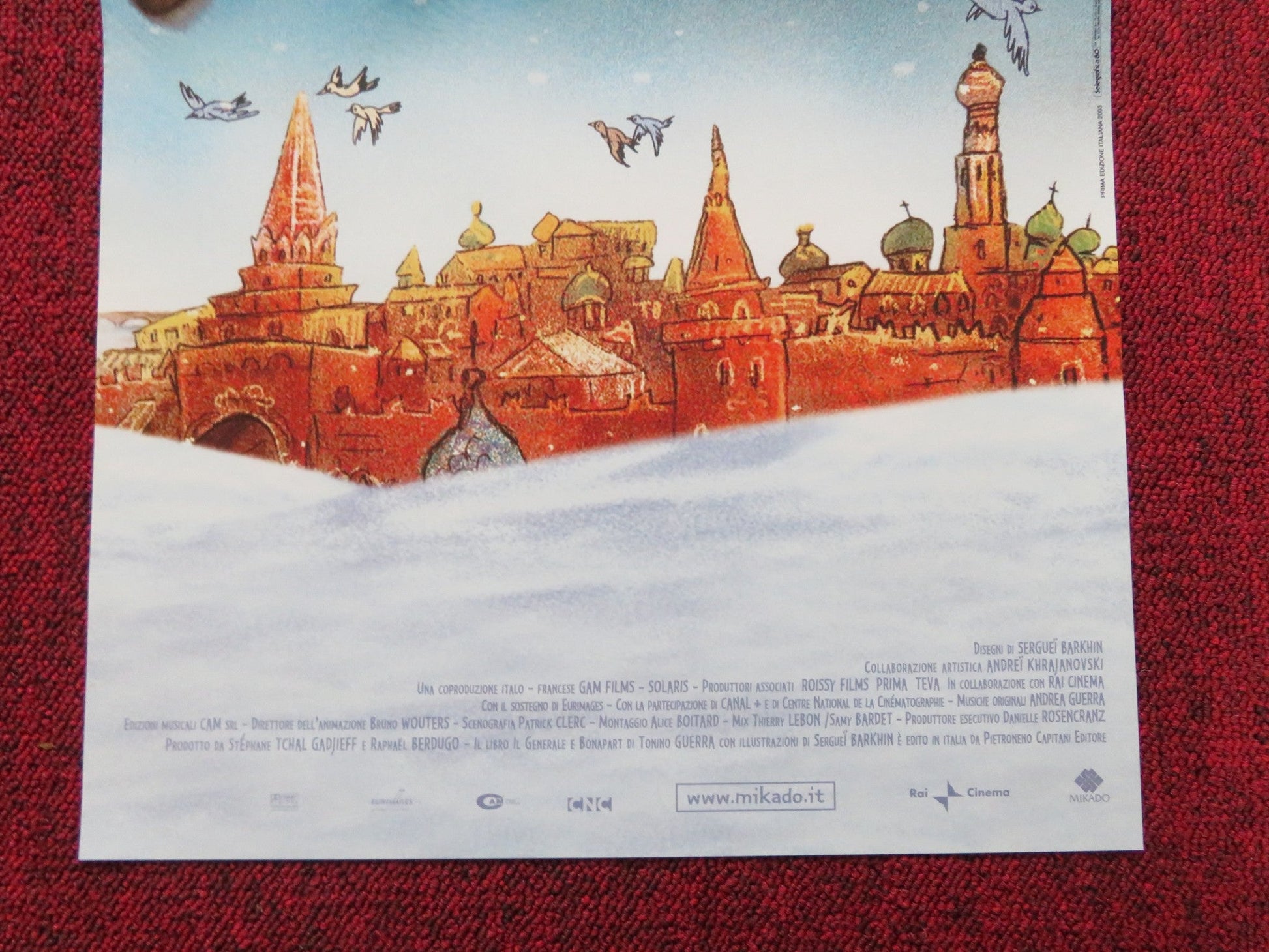 THE DOG, THE GENERAL, AND THE BIRDS ITALIAN LOCANDINA POSTER MICHEL ELIAS 2003 Rendezvous Cinema Movie posters