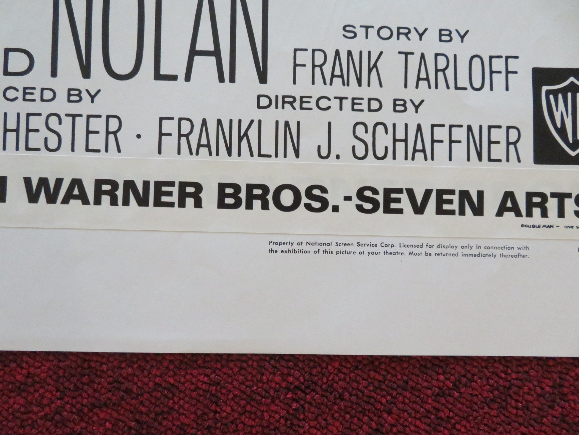 THE DOUBLE MAN FOLDED US ONE SHEET POSTER YUL BRYNNER BRITT EKLAND 1967 Movie posters