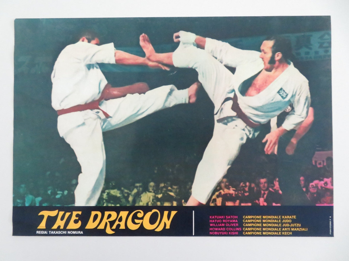 THE DRAGON - D ITALIAN FOTOBUSTA POSTER KEI SATO WILLIAM OLIVER 1979 Movie posters