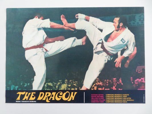 THE DRAGON - D ITALIAN FOTOBUSTA POSTER KEI SATO WILLIAM OLIVER 1979 Movie posters