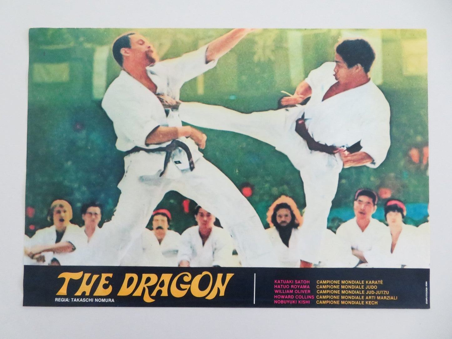 THE DRAGON - E ITALIAN FOTOBUSTA POSTER KEI SATO WILLIAM OLIVER 1979 Movie posters