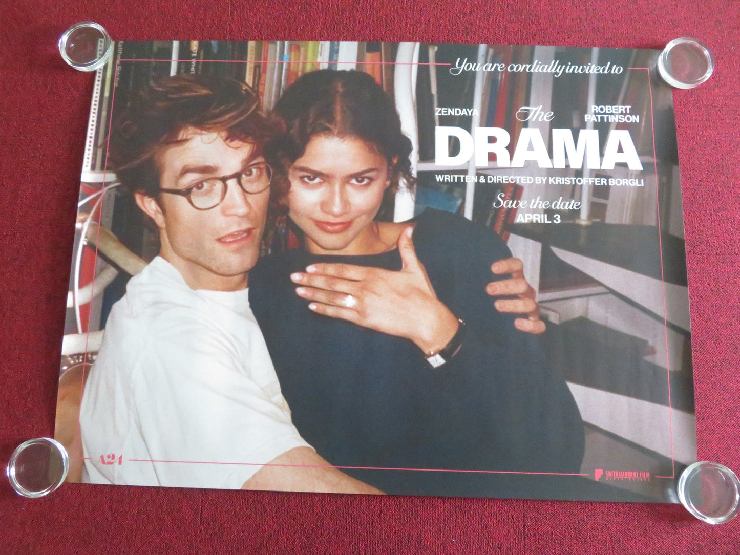 The Drama UK Quad Rolled Poster Zendaya Robert Pattinson 2026 Movie posters