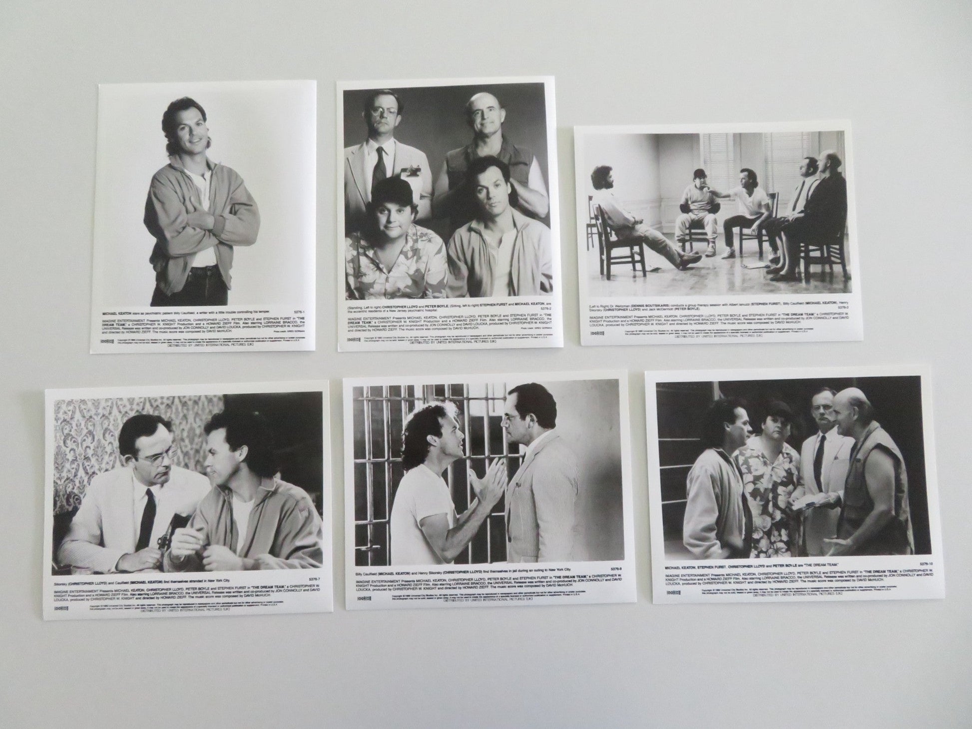 THE DREAM TEAM MOVIE STILL PHOTO LOT OF 6 MICHAEL KEATON CHRISTOPHER LLOYD 1989 Movie posters