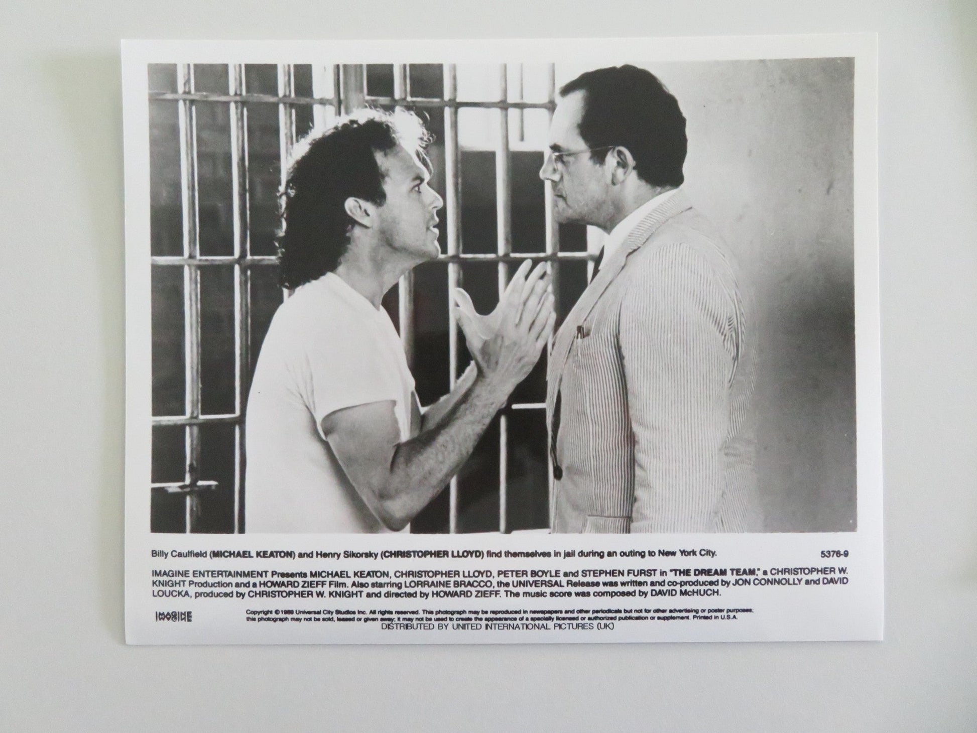 THE DREAM TEAM MOVIE STILL PHOTO LOT OF 6 MICHAEL KEATON CHRISTOPHER LLOYD 1989 Movie posters