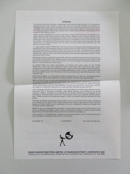 THE DRESSMAKER MOVIE STILL PHOTO LOT OF 6 BILLIE WHITELAW JOAN PLOWRIGHT 1988 Movie posters