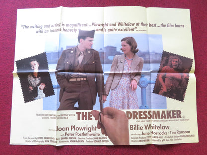 THE DRESSMAKER UK QUAD POSTER FOLDED BILLIE WHITELAW JANE HORROCKS 1988 Rendezvous Cinema Movie posters