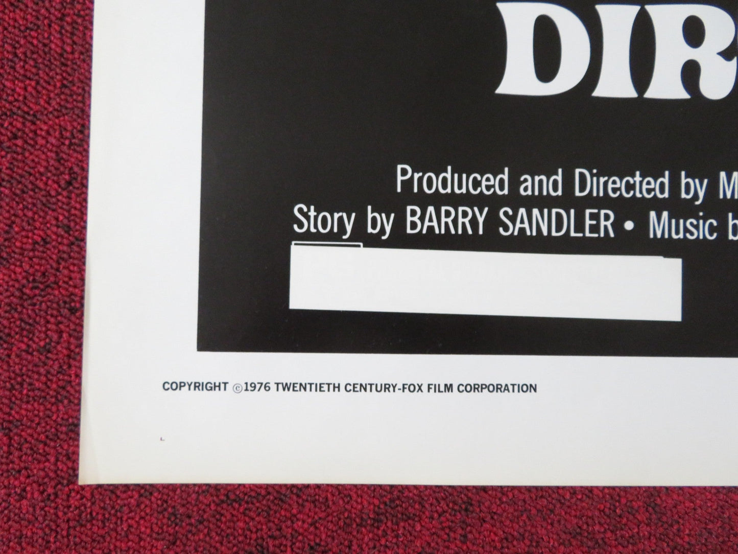 THE DUCHESS AND THE DIRTWATER FOX FOLDED US ONE SHEET POSTER SEGAL HAWN 1976 Rendezvous Cinema Movie posters