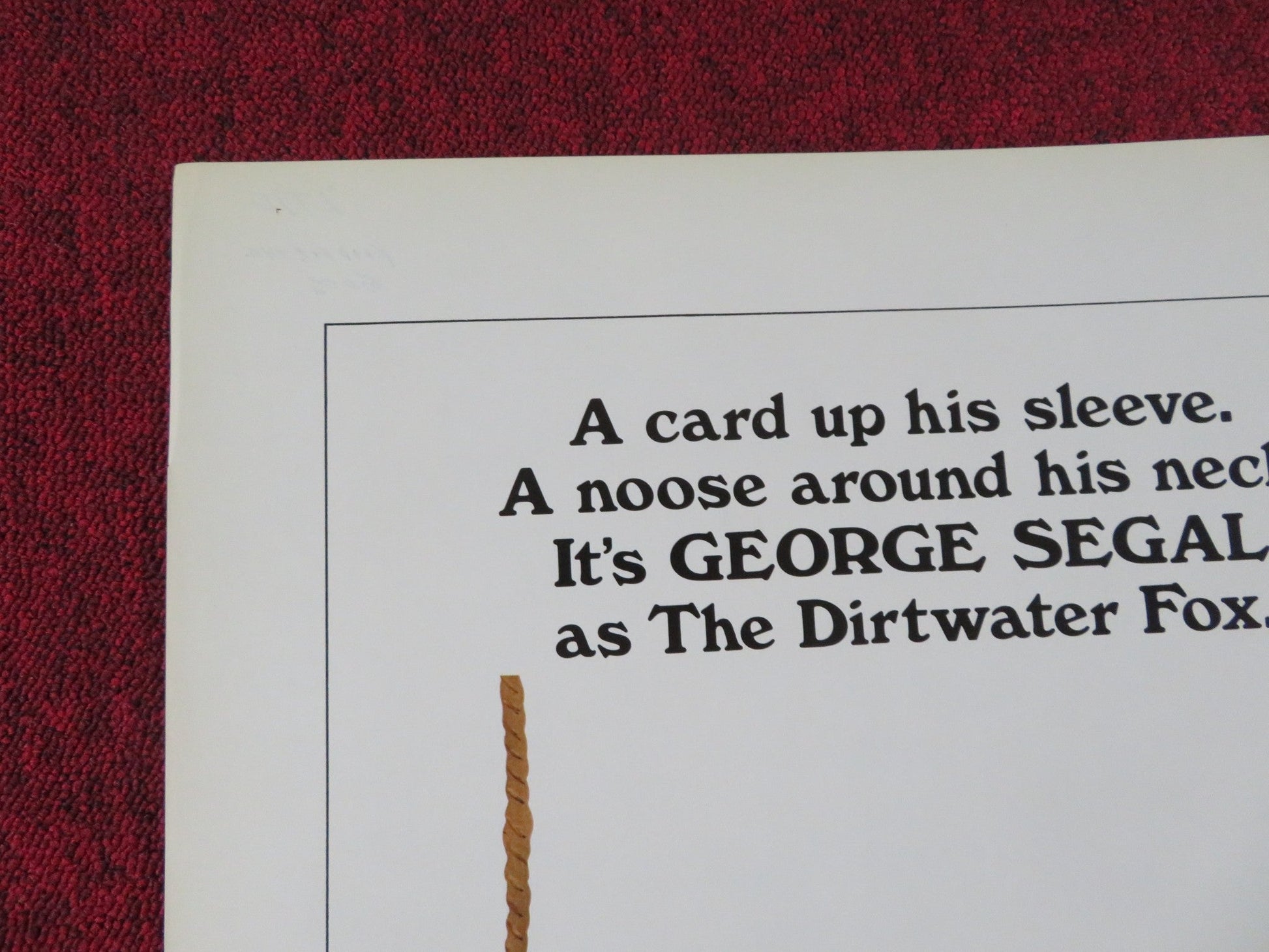 THE DUCHESS AND THE DIRTWATER FOX FOLDED US ONE SHEET POSTER SEGAL HAWN 1976 Rendezvous Cinema Movie posters