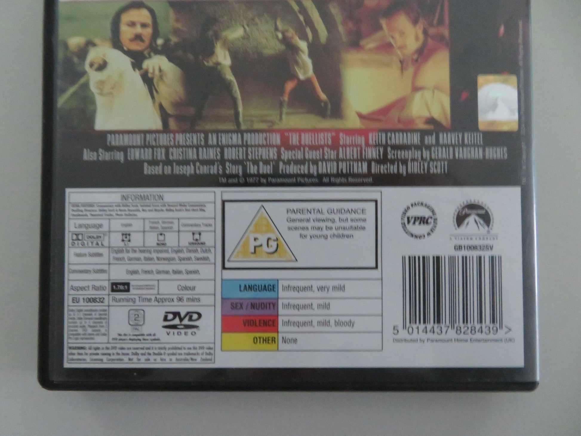 THE DUELLISTS - WIDESCREEN COLLECTION (DVD) HARVEY KEITEL 1977 REGION 2 Movie posters