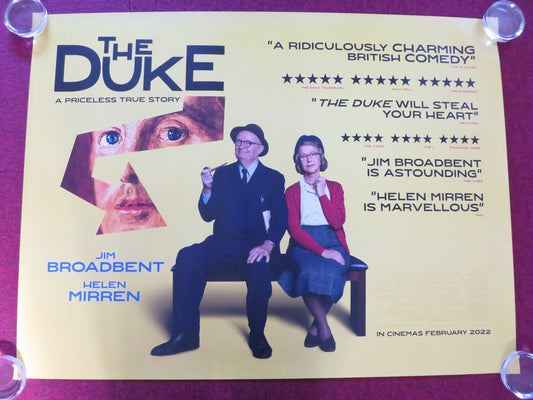 THE DUKE UK QUAD ROLLED POSTER JIM BROADBENT HELEN MIRREN 2020 Rendezvous Cinema Movie posters