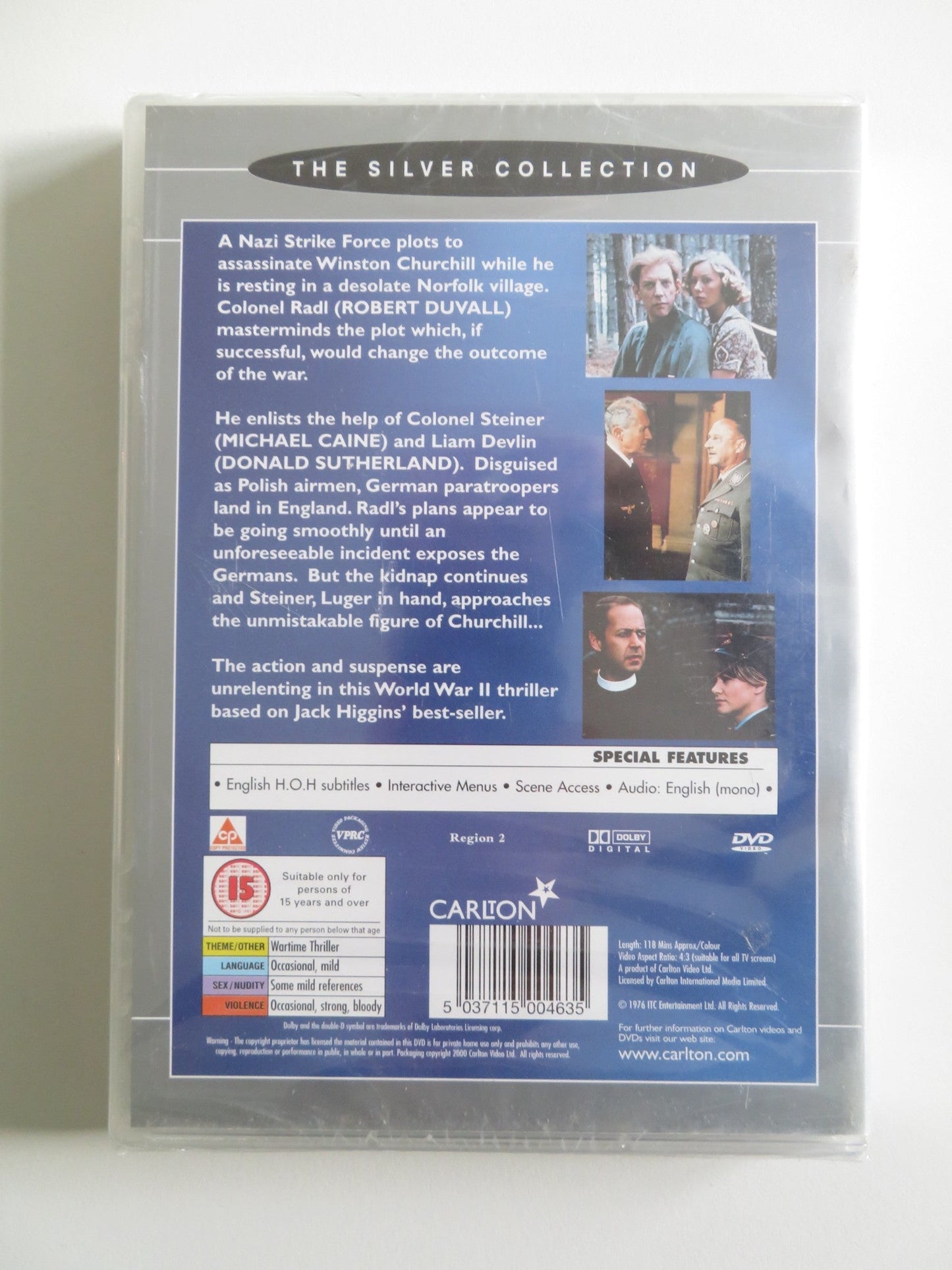 THE EAGLE HAS LANDED (DVD) MICHAEL CAINE DONALD SUTHERLAND 1976 REGION 2 Rendezvous Cinema Movie posters