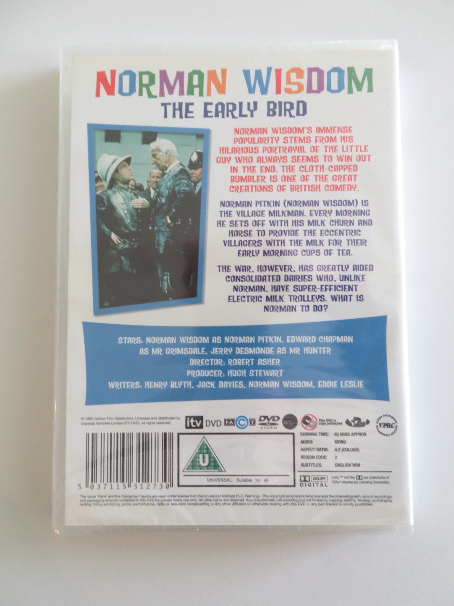 THE EARLY BIRD (DVD) NORMAN WISDOM EDWARD CHAPMAN 1965 REGION 2 Rendezvous Cinema Movie posters