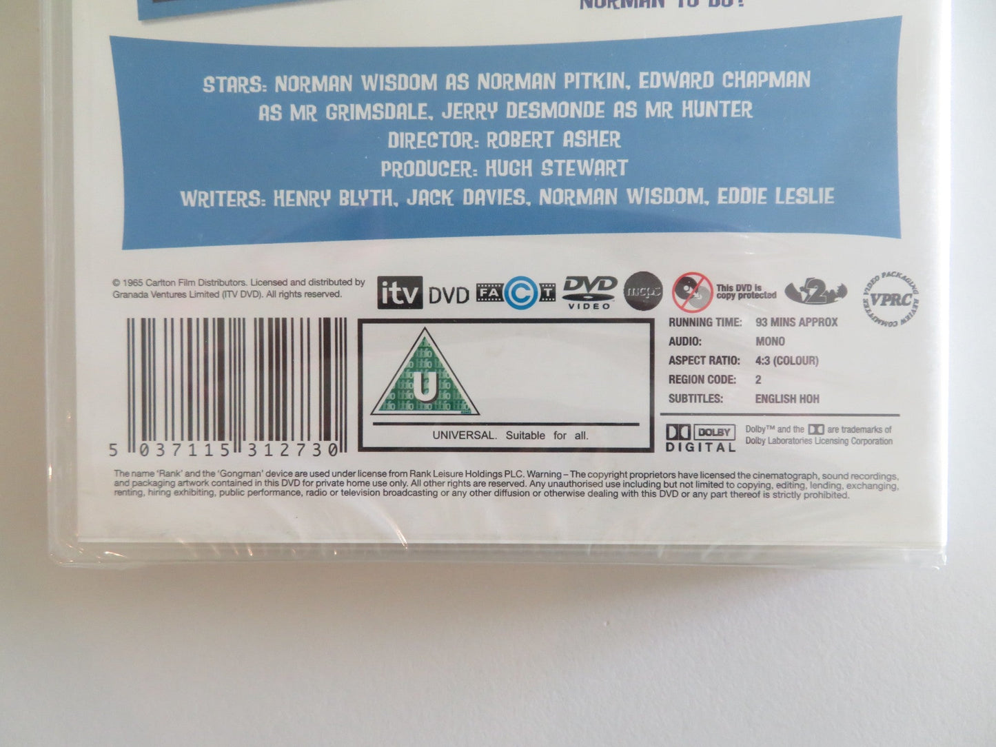 THE EARLY BIRD (DVD) NORMAN WISDOM EDWARD CHAPMAN 1965 REGION 2 Rendezvous Cinema Movie posters