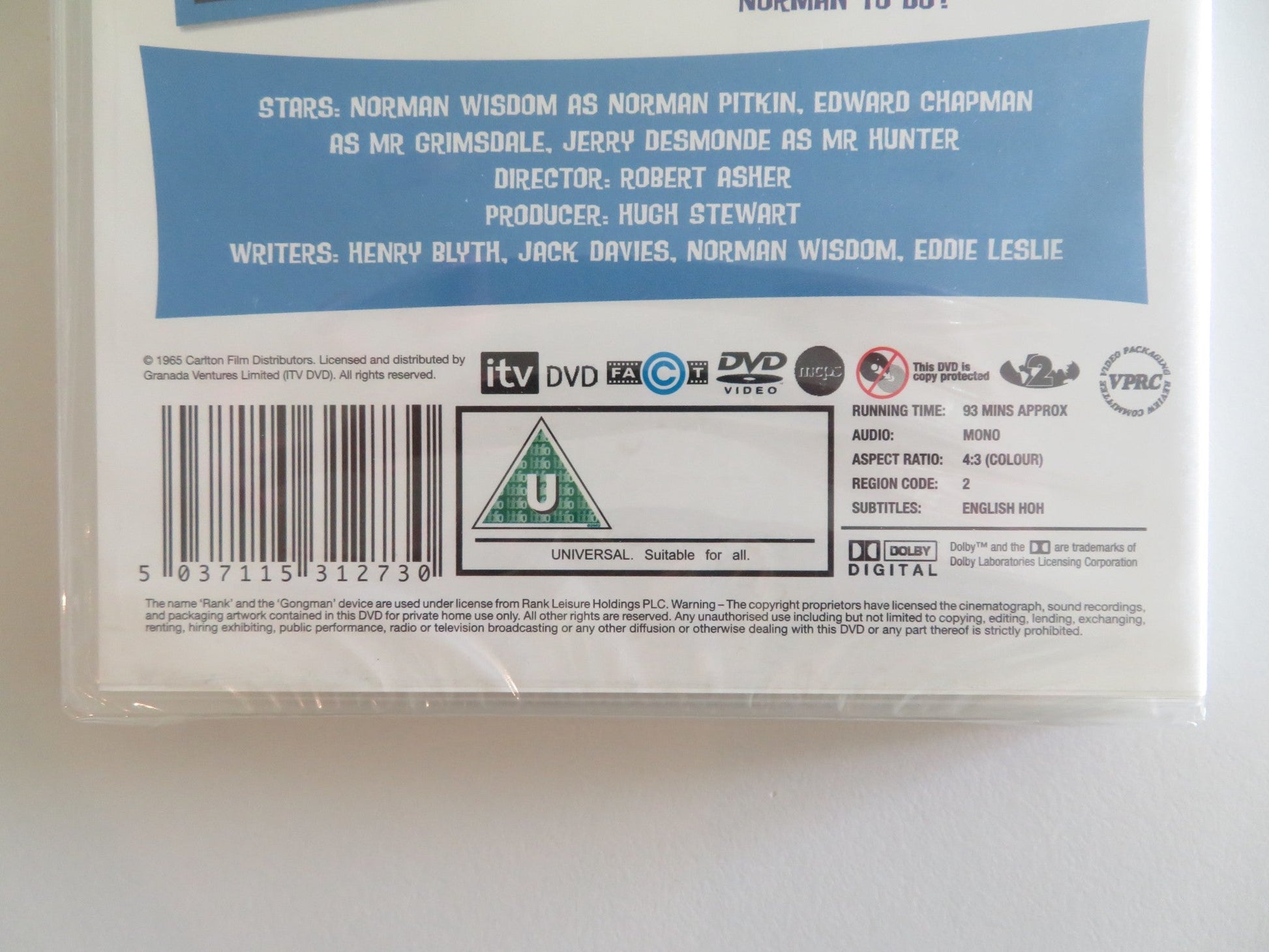 THE EARLY BIRD (DVD) NORMAN WISDOM EDWARD CHAPMAN 1965 REGION 2 Rendezvous Cinema Movie posters