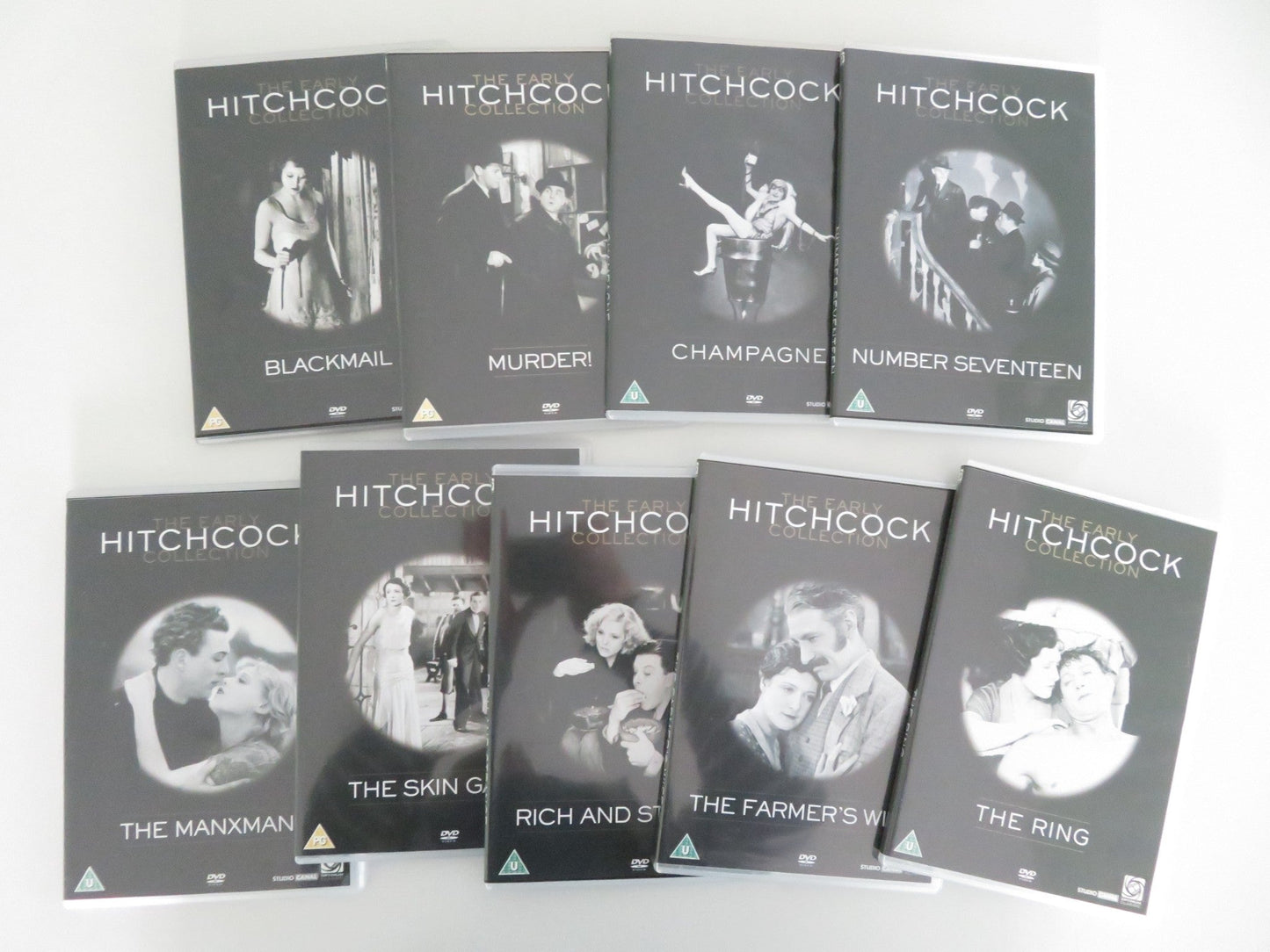 The Early Hitchcock Collection - 9 Disc Collection (DVD BoxSet) 2007 Region 2 Movie posters