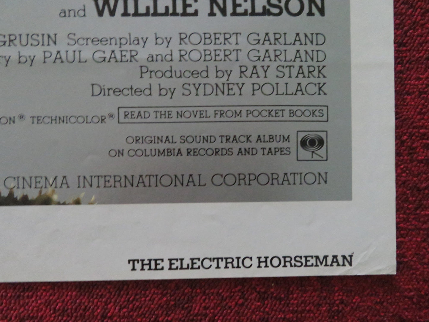 THE ELECTRIC HORSEMAN - B FOLDED US ONE SHEET POSTER ROBERT REDFORD J. FONDA 1979 Movie posters