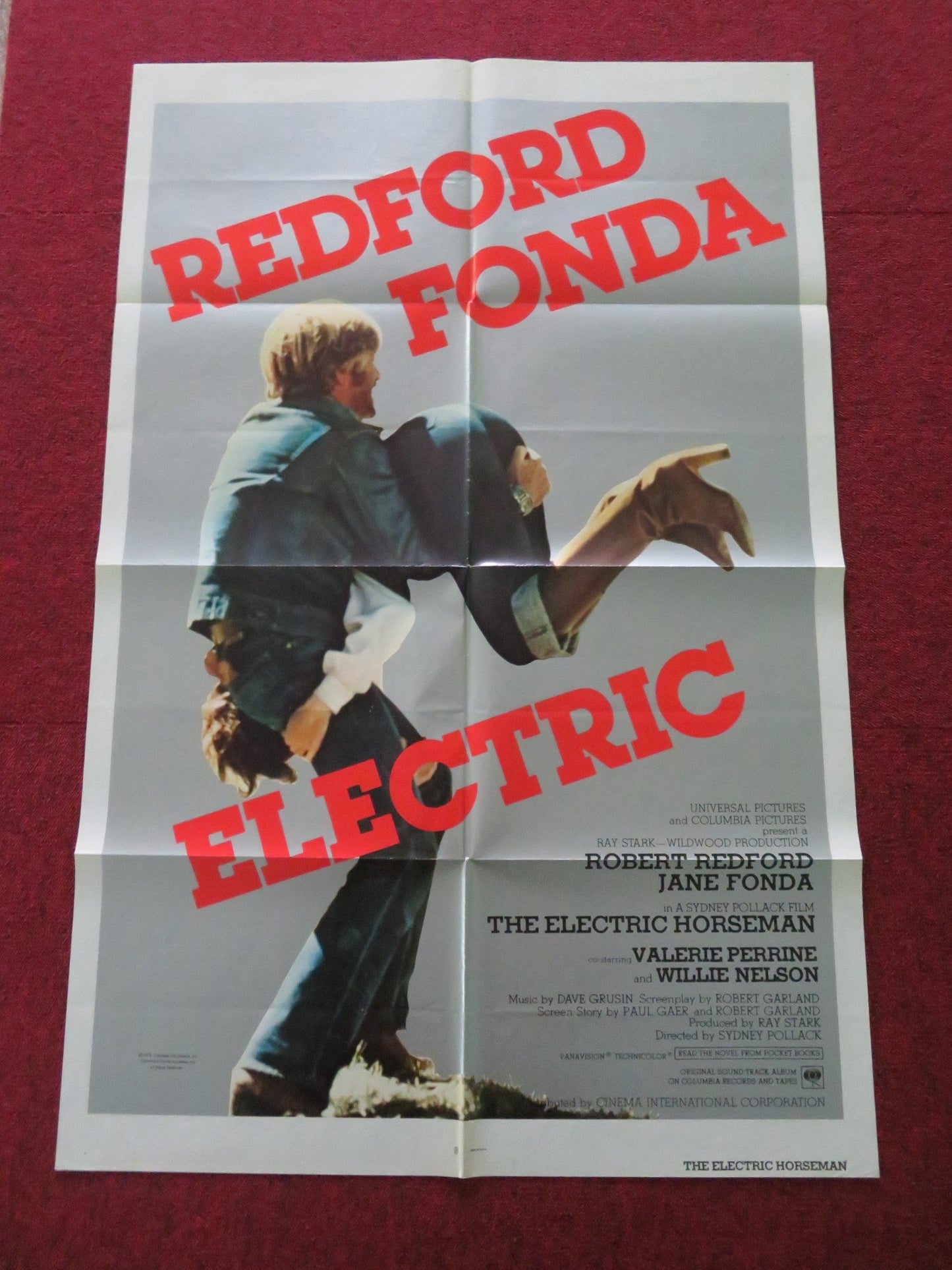THE ELECTRIC HORSEMAN - B FOLDED US ONE SHEET POSTER ROBERT REDFORD J. FONDA 1979 Movie posters
