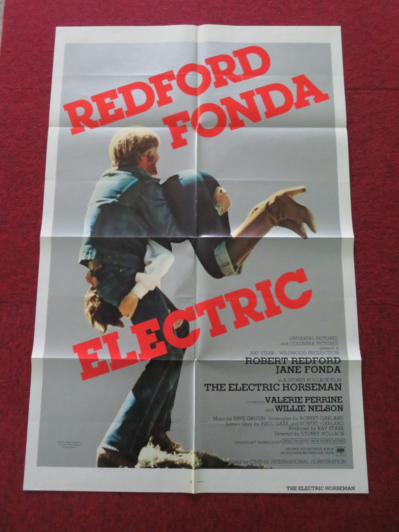 THE ELECTRIC HORSEMAN - B FOLDED US ONE SHEET POSTER ROBERT REDFORD J. FONDA 1979 Movie posters