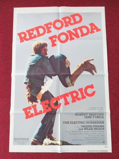 THE ELECTRIC HORSEMAN FOLDED US ONE SHEET POSTER ROBERT REDFORD JANE FONDA 1979 Movie posters