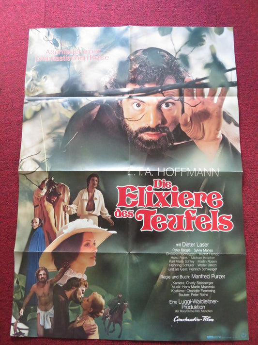 THE ELIXIRS OF THE DEVIL GERMAN A1 POSTER FOLDED DIETER LASER SYLVIA MANAS 1976 Rendezvous Cinema Movie posters