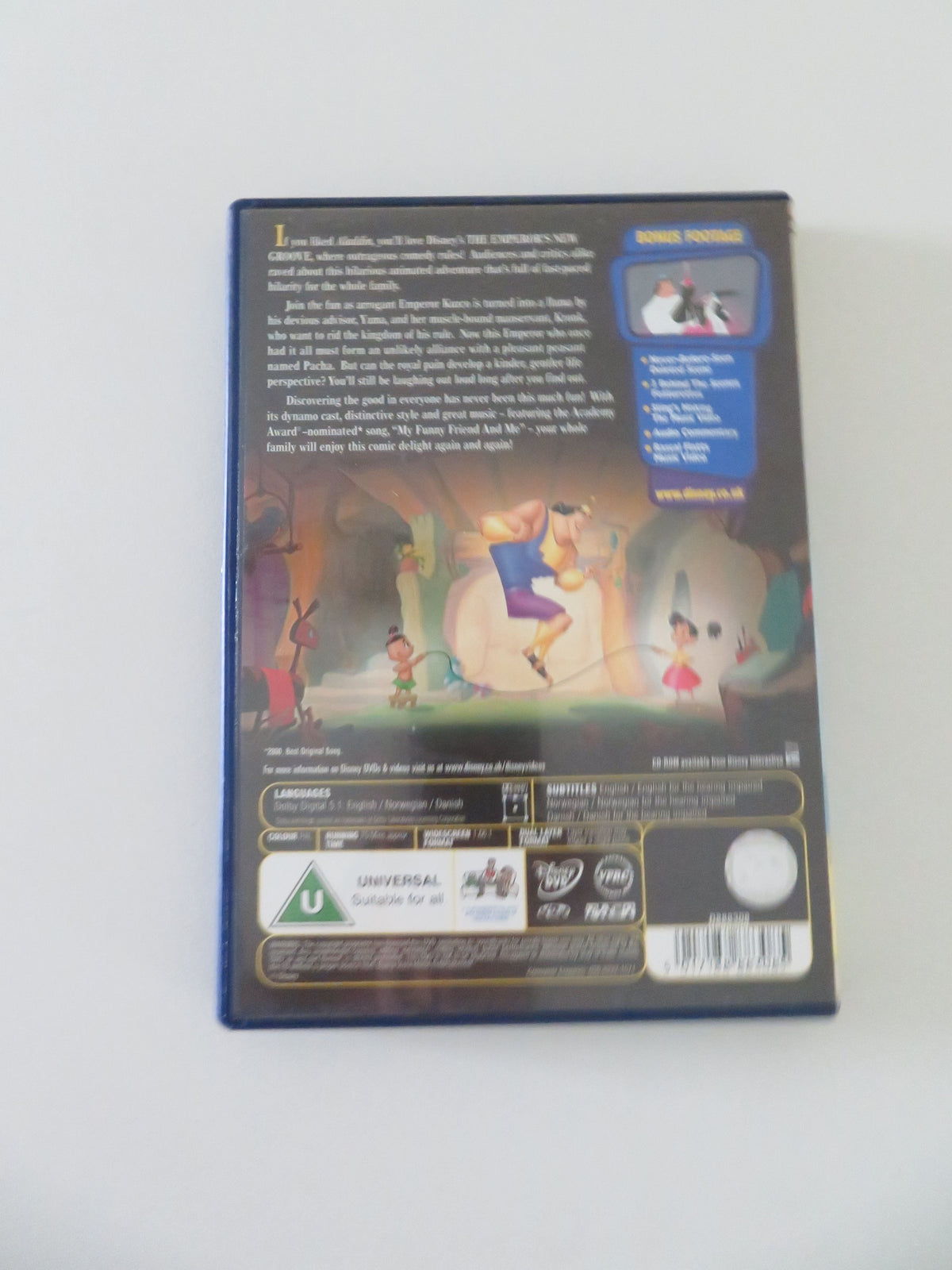 The Emperor's New Groove (DVD) Disney David Spade Eartha Kitt 2000 Region 2 Movie posters