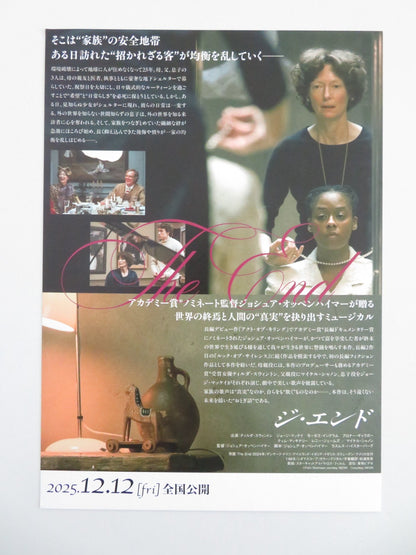 The End Japanese Chirashi (B5) Poster Tilda Swinton George MacKay 2024 Movie posters