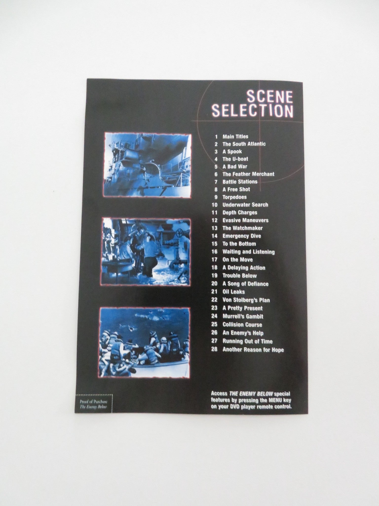 THE ENEMY BELOW (DVD) ROBERT MITCHUM CURT JURGENS 1957 REGION 1 Movie posters