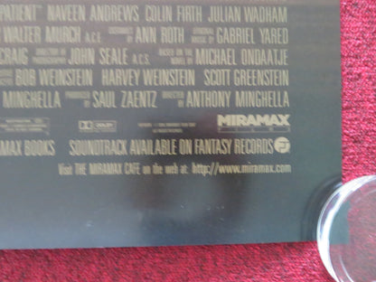 THE ENGLISH PATIENT - B US ONE SHEET ROLLED POSTER RALPH FIENNES J. BINOCH 1996 Movie posters