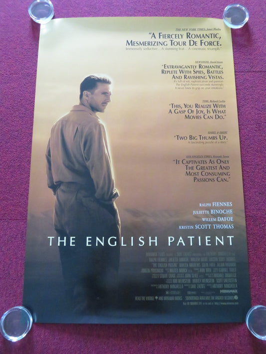 THE ENGLISH PATIENT - B US ONE SHEET ROLLED POSTER RALPH FIENNES J. BINOCH 1996 Movie posters