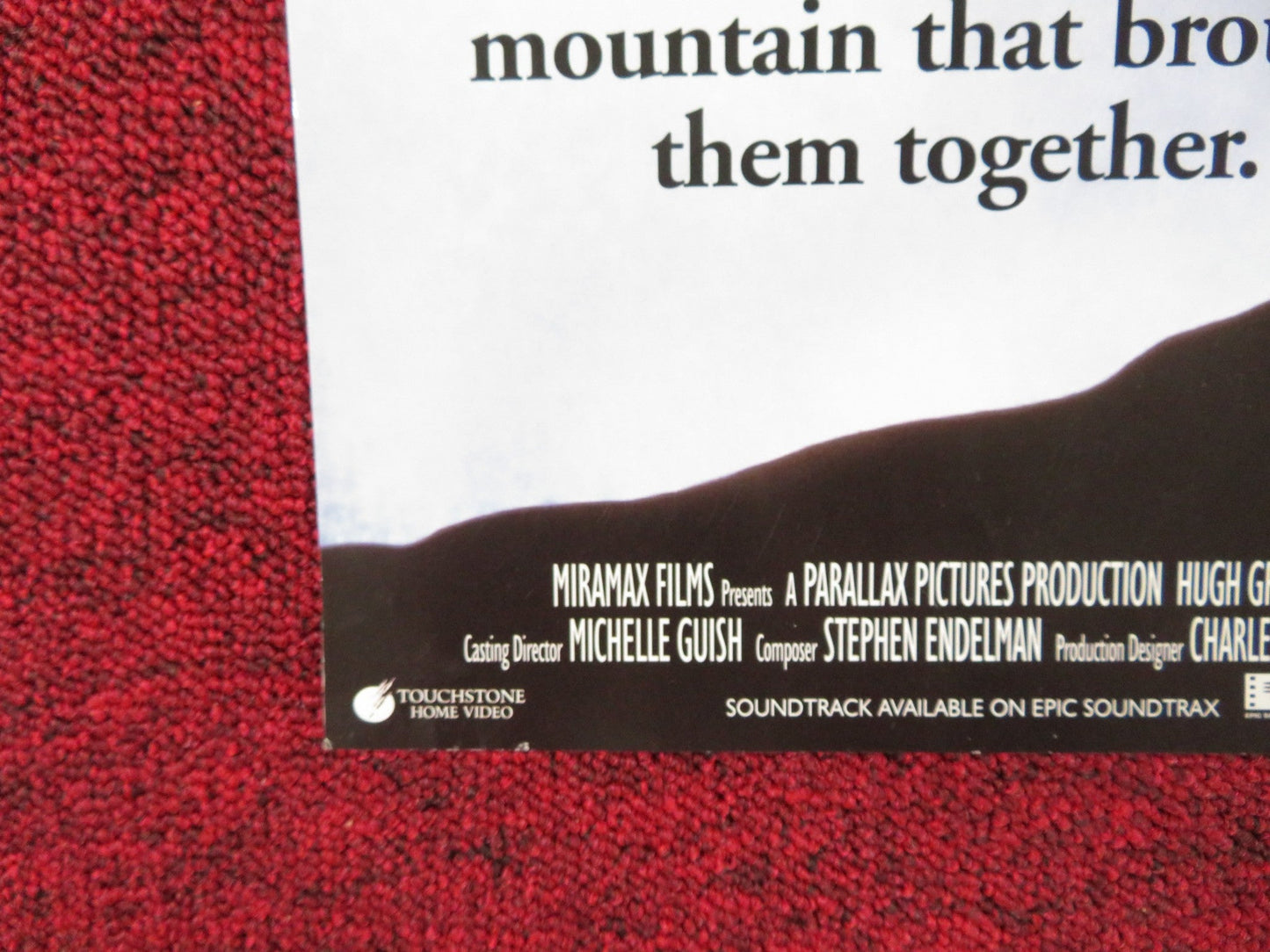 THE ENGLISHMAN WHO WENT UP A HILL BUT CAME DOWN A MOUNTAIN VHS VIDEO POSTER 1995 Rendezvous Cinema Movie posters