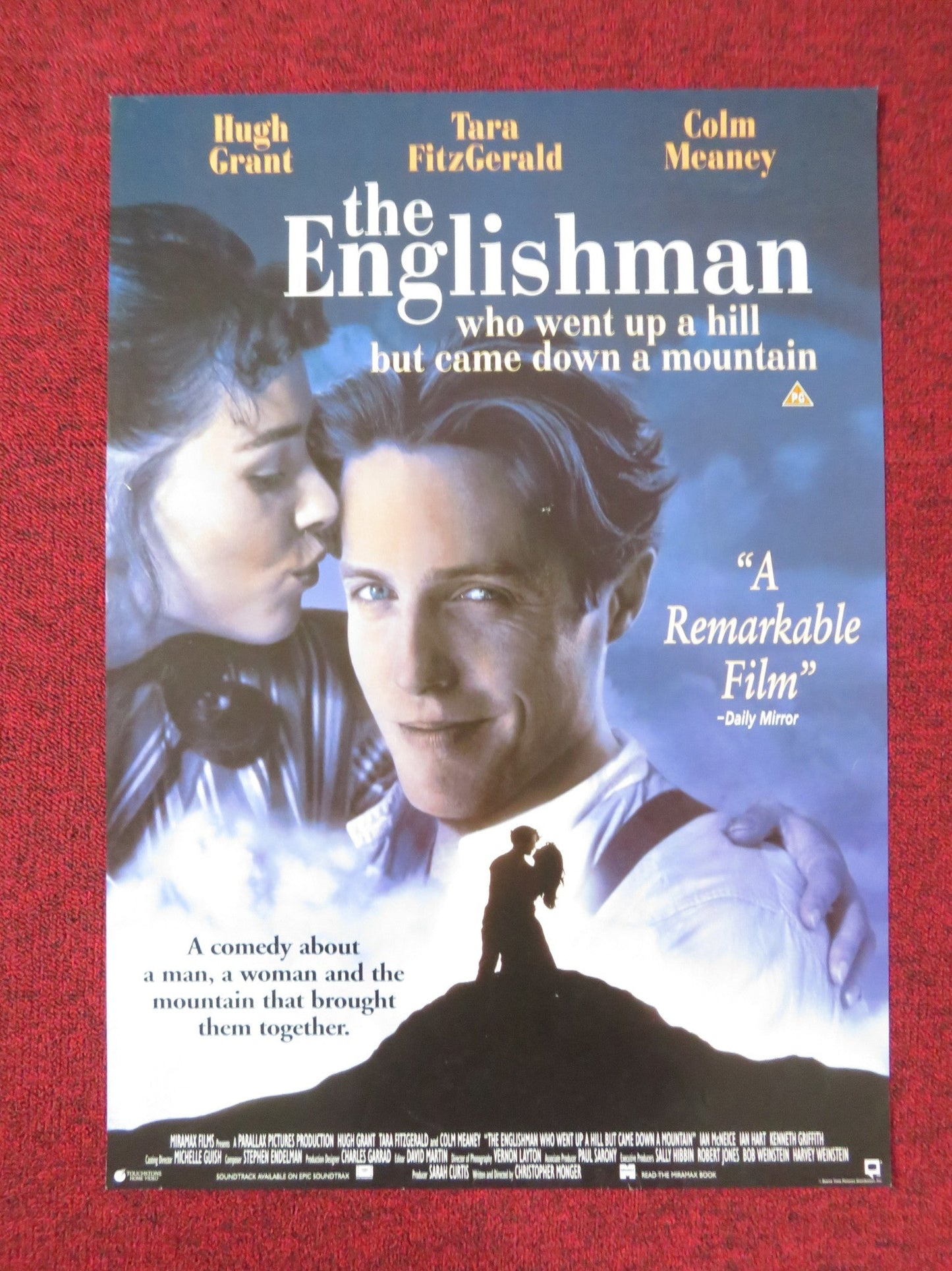 THE ENGLISHMAN WHO WENT UP A HILL BUT CAME DOWN A MOUNTAIN VHS VIDEO POSTER 1995 Rendezvous Cinema Movie posters