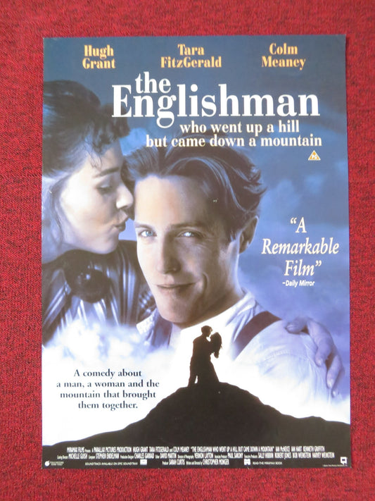 THE ENGLISHMAN WHO WENT UP A HILL BUT CAME DOWN A MOUNTAIN VHS VIDEO POSTER 1995 Rendezvous Cinema Movie posters