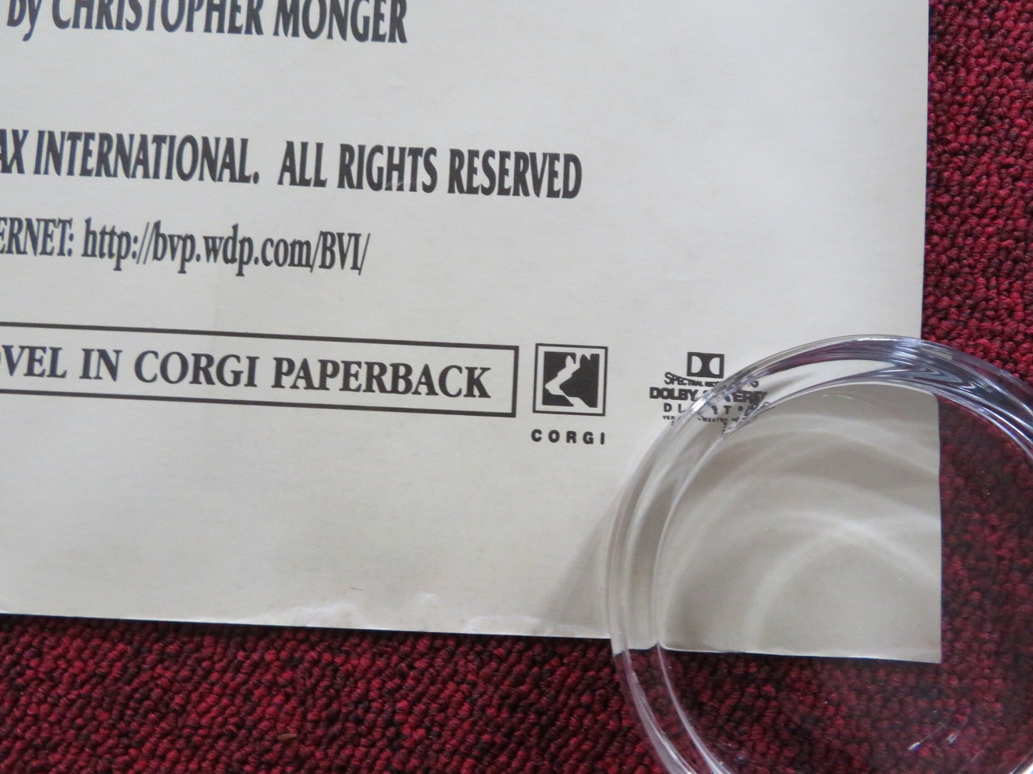 THE ENGLISHMAN WHO WENT UP A HILL... UK QUAD ROLLED POSTER HUGH GRANT 1995 Rendezvous Cinema Movie posters