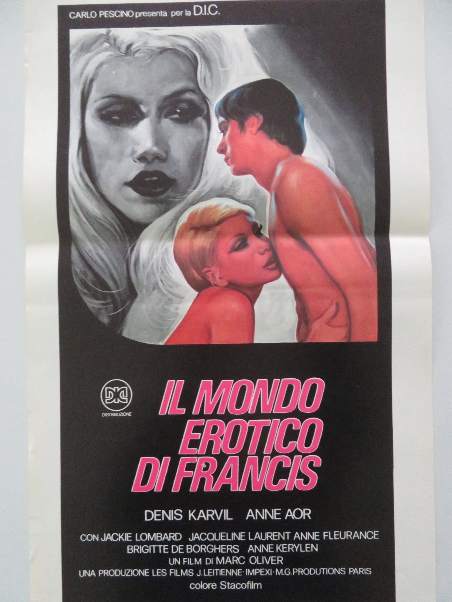 THE EROTIC WORLD OF FRANCIS ITALIAN LOCANDINA POSTER DENIS KARVIL ANNE AOR 1980 Movie posters