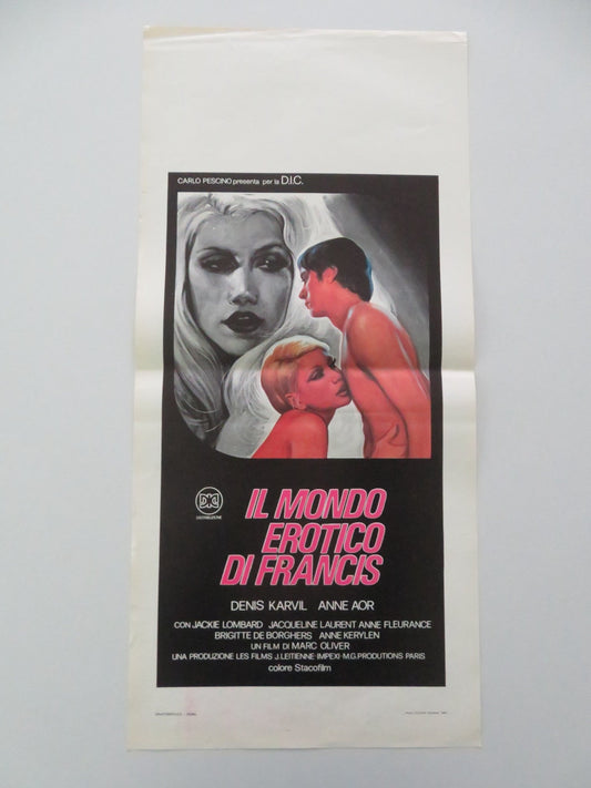 THE EROTIC WORLD OF FRANCIS ITALIAN LOCANDINA POSTER DENIS KARVIL ANNE AOR 1980 Movie posters