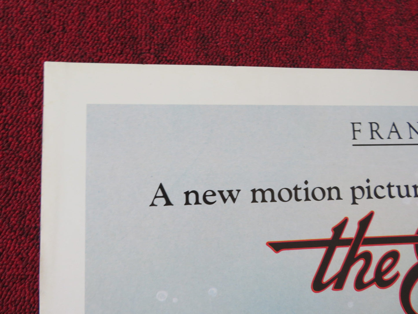 THE ESCAPE ARTIST - B FOLDED US ONE SHEET POSTER GRIFFIN O'NEAL RAUL JULIA 1982 Rendezvous Cinema Movie posters