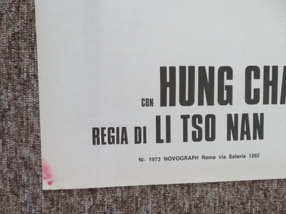 The Escaper Italian 2 Foglio Poster Chao-Hsiung Hung Te-Re Liu 1973 Movie posters
