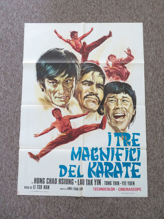 The Escaper Italian 2 Foglio Poster Chao-Hsiung Hung Te-Re Liu 1973 Movie posters