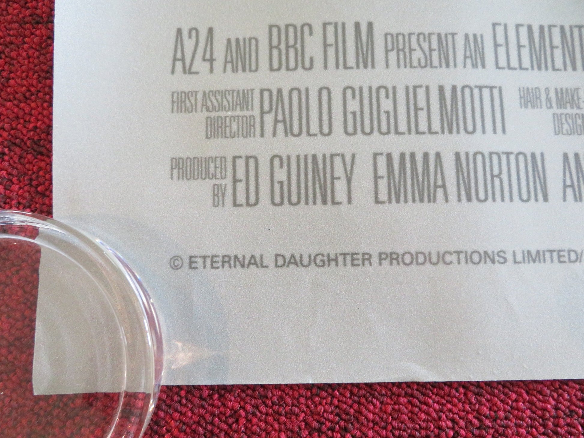 THE ETERNAL DAUGHTER UK QUAD ROLLED POSTER TILDA SWINTON AUGUST JOSHI 2022 Rendezvous Cinema Movie posters