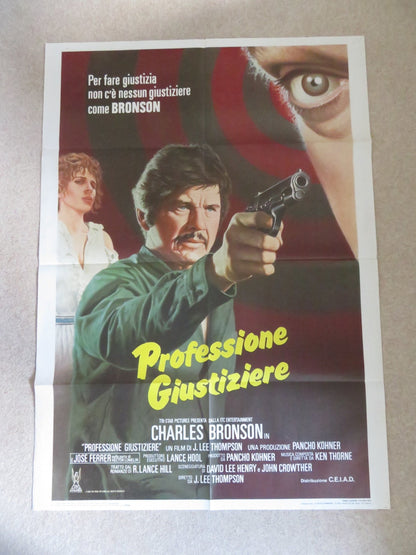 THE EVIL THAT MEN DO ITALIAN 2 FOGLIO POSTER CHARLES BRONSON T. SALDANA 1984 Rendezvous Cinema Movie posters