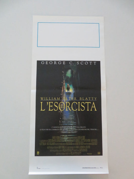 THE EXORCIST III ITALIAN LOCANDINA POSTER GEORGE C. SCOTT ED FLANDERS 1990 Movie posters