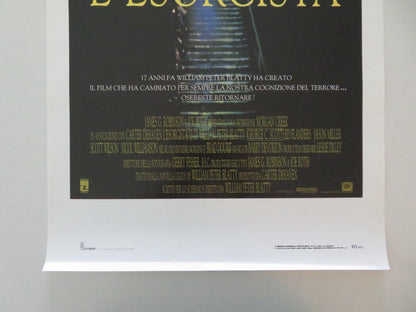 THE EXORCIST III ITALIAN LOCANDINA POSTER GEORGE C. SCOTT ED FLANDERS 1990 Movie posters