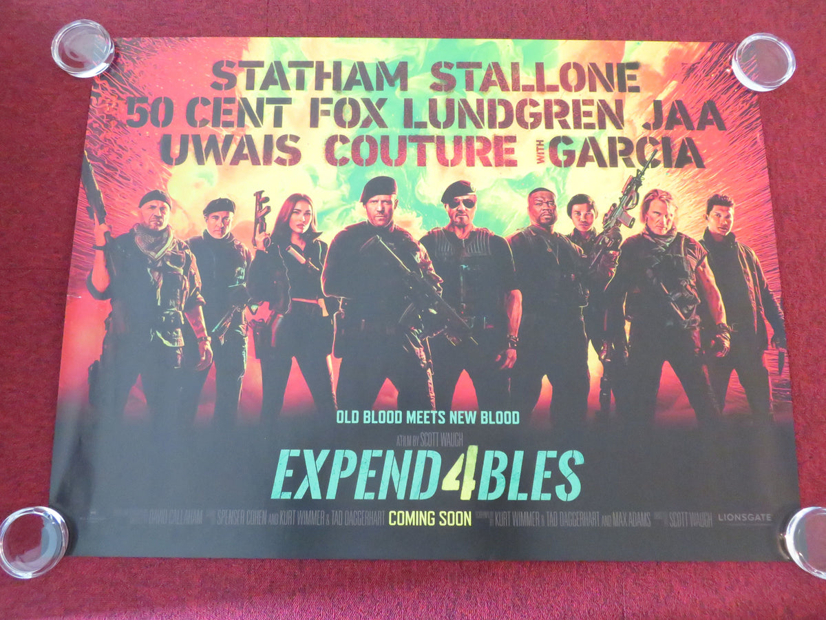 The Expendables 4 UK Quad Rolled Poster Sylvester Stallone Jason Statham 2023 Movie posters