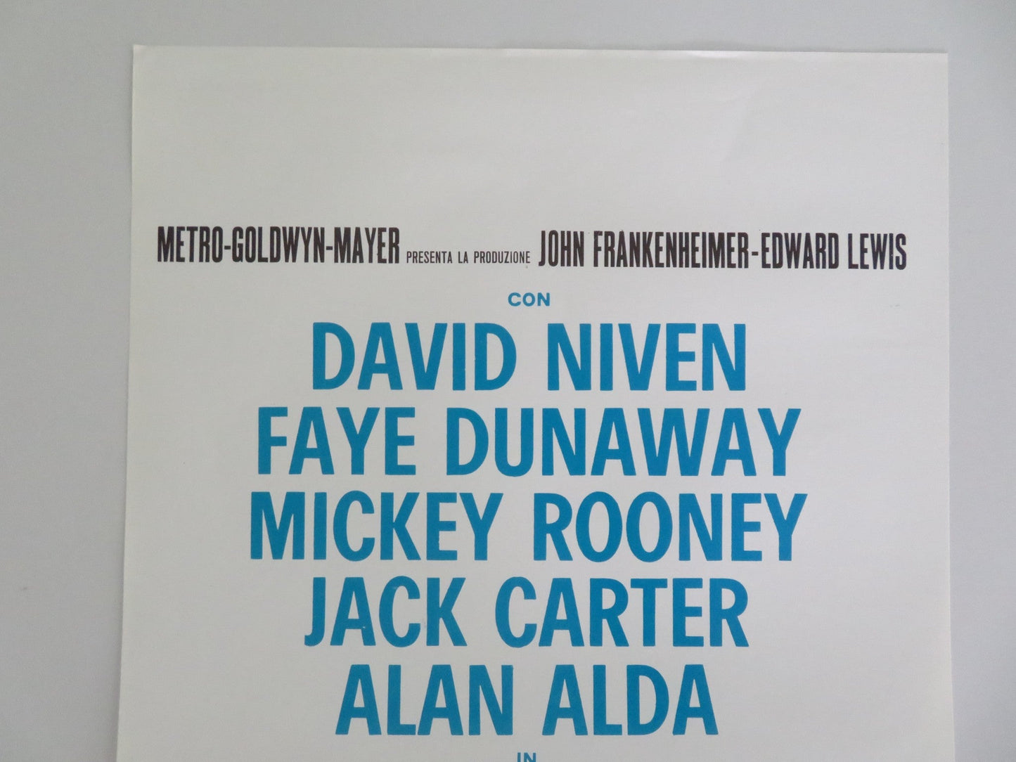 THE EXTRAORDINARY SEAMAN ITALIAN LOCANDINA POSTER DAVID NIVEN FAYE DUNAWAY 1969 Movie posters
