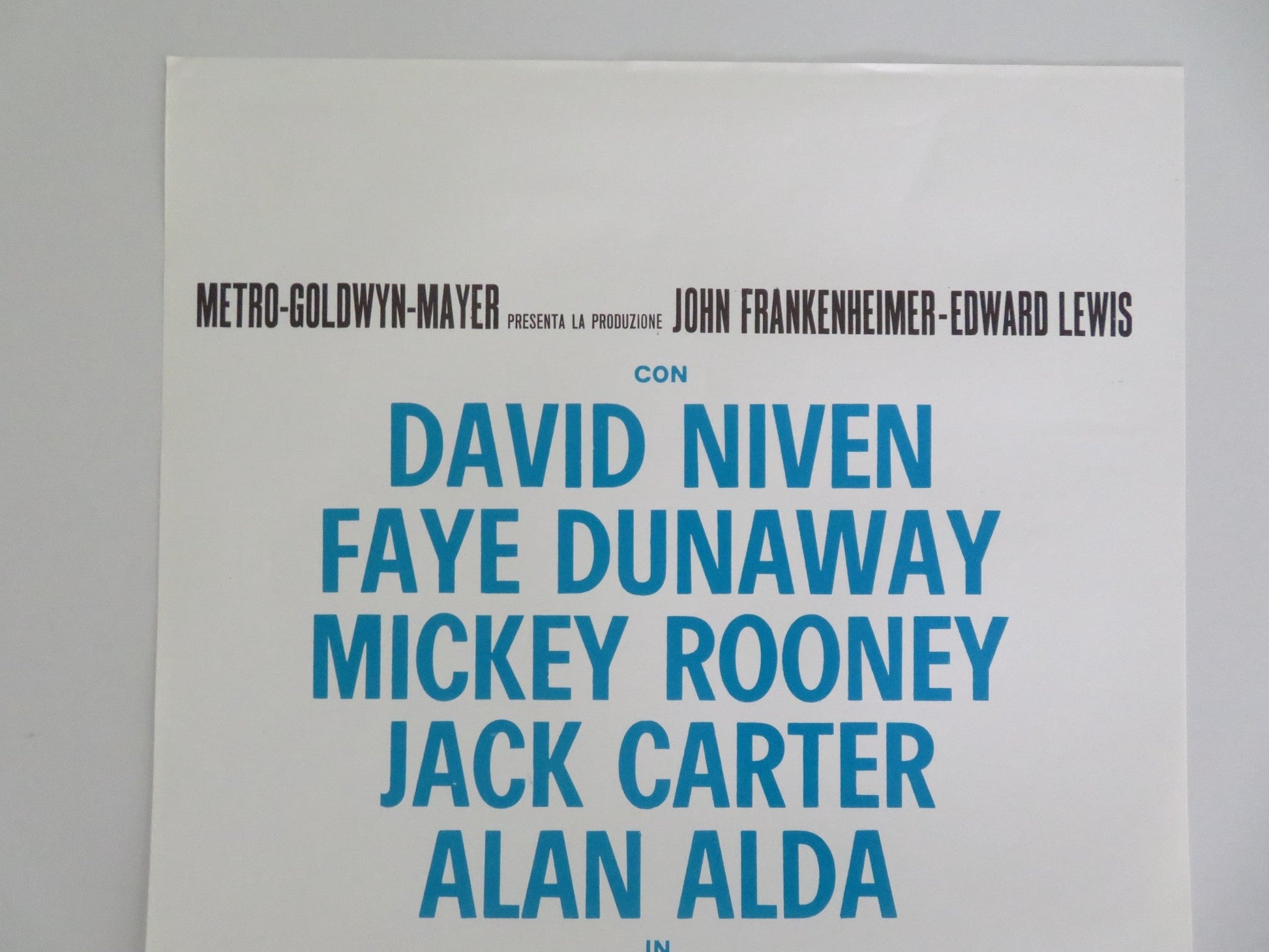 THE EXTRAORDINARY SEAMAN ITALIAN LOCANDINA POSTER DAVID NIVEN FAYE DUNAWAY 1969 Movie posters