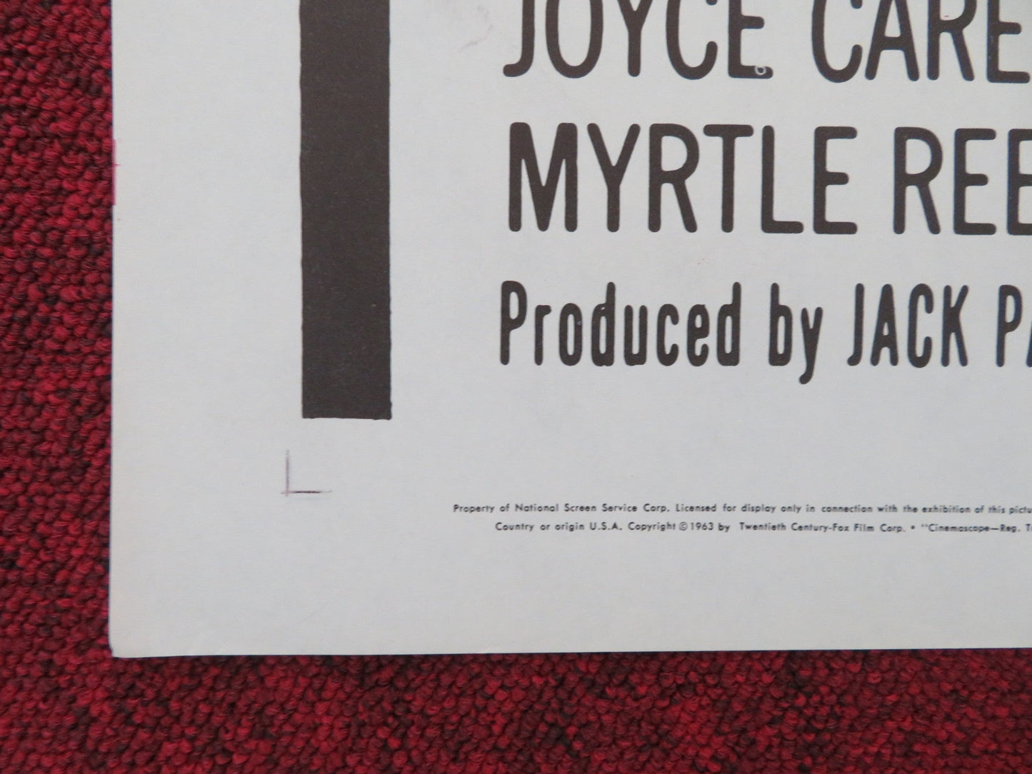 THE EYES OF ANNIE JONES FOLDED US ONE SHEET POSTER RICHARD CONTE ANNIS 1963 Movie posters