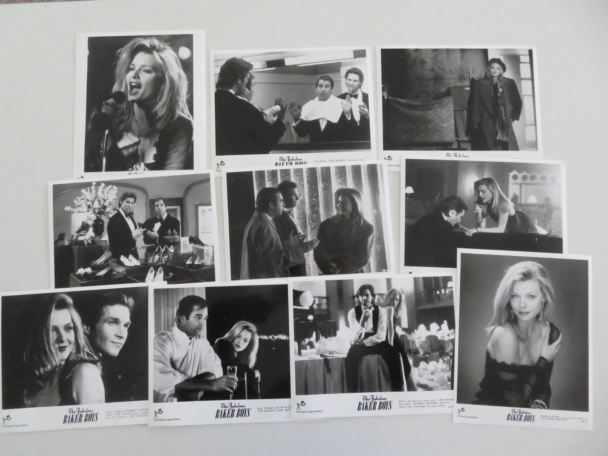 THE FABULOUS BAKER BOYS MOVIE STILL PHOTO LOT OF 10 MICHELLE PFEIFFER 1989 Movie posters